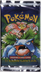 Pokemon Base Set Shadowless Booster Pack - Venusaur Artwork